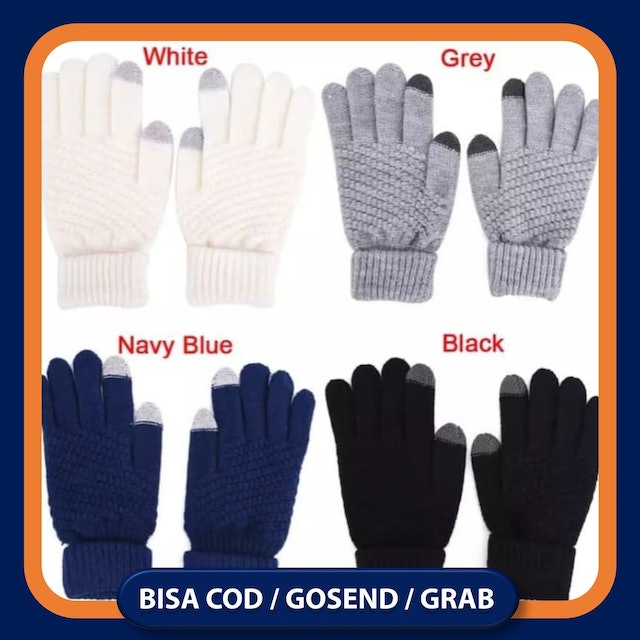  Winter Wool Gloves Touchscreen