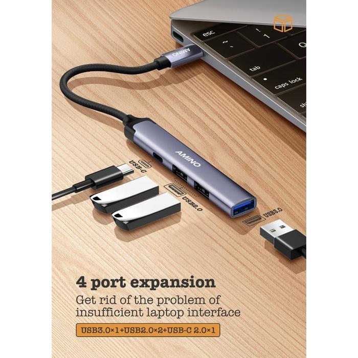 AMINO Amino Adapter Converter HUB Port 4 in 1 DS-64U