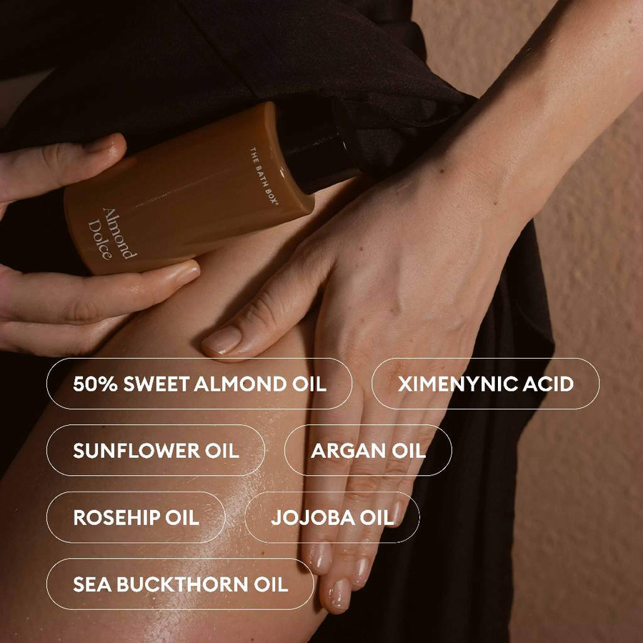 Mitra Kreasi Natural THE BATH BOX® Almond Dolce Supple Body Oil 
