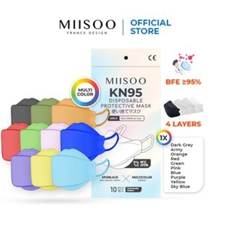 KN95 Disposable Protective Mask Multicolor 2