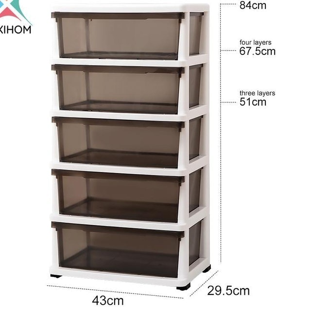 Oxihom Laci Plastik Susun Transparan S44T15