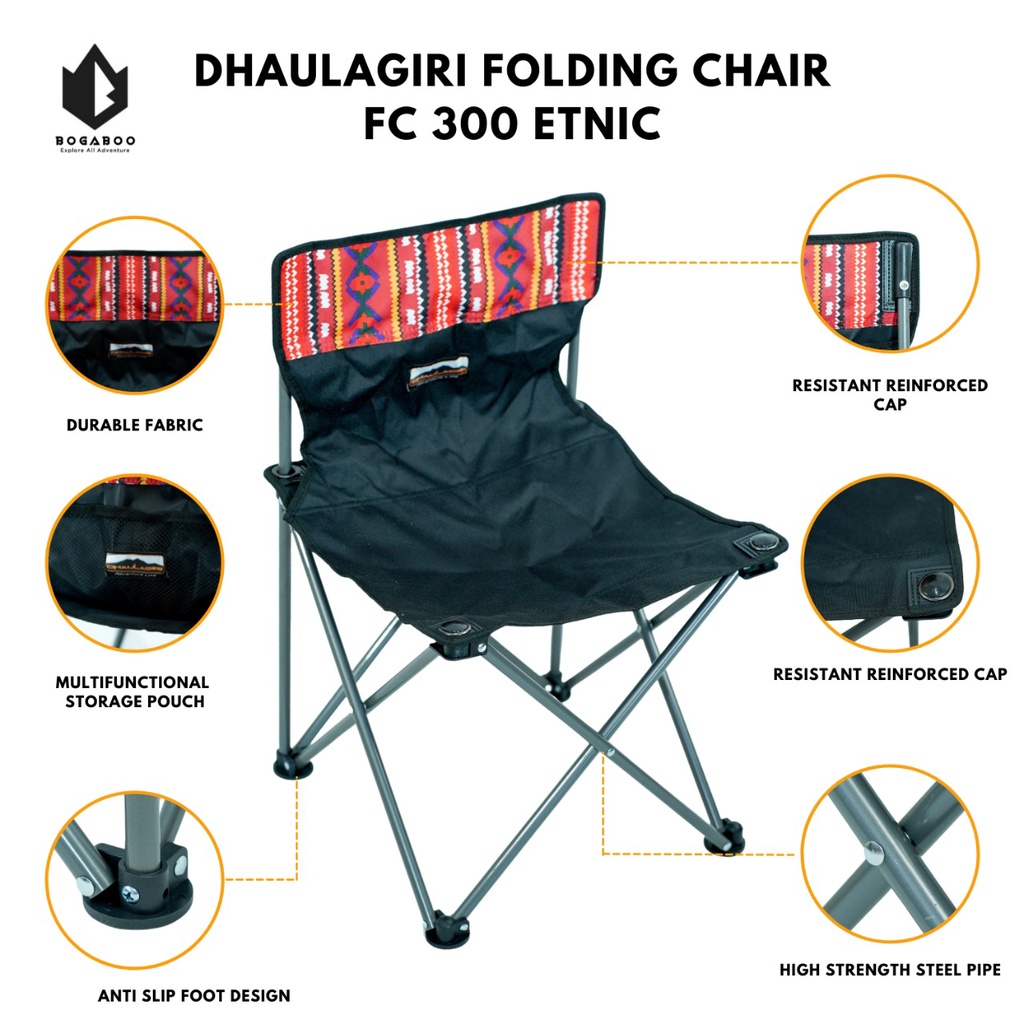 Dhaulagiri Folding Chair Outdoor Camping Etnic