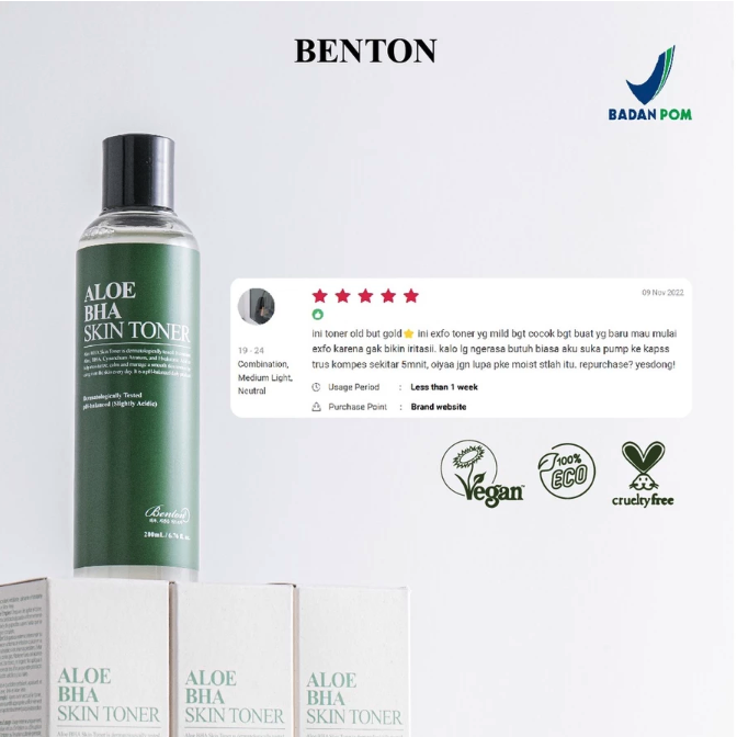 Benton BENTON Aloe BHA Skin Toner