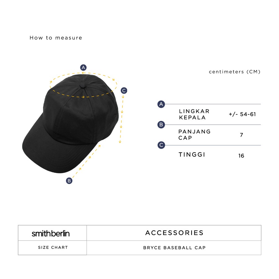 SMITHINDO MITRA MANDIRI Smith Berlin Topi Baseball Pria Polos Bryce