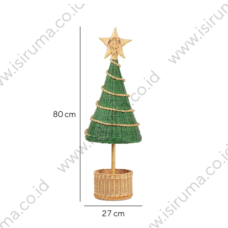 isiruma Rattan Christmas Tree 5
