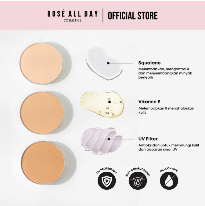 Rosé All Day The Realest Lightweight Compact Powder Light 3