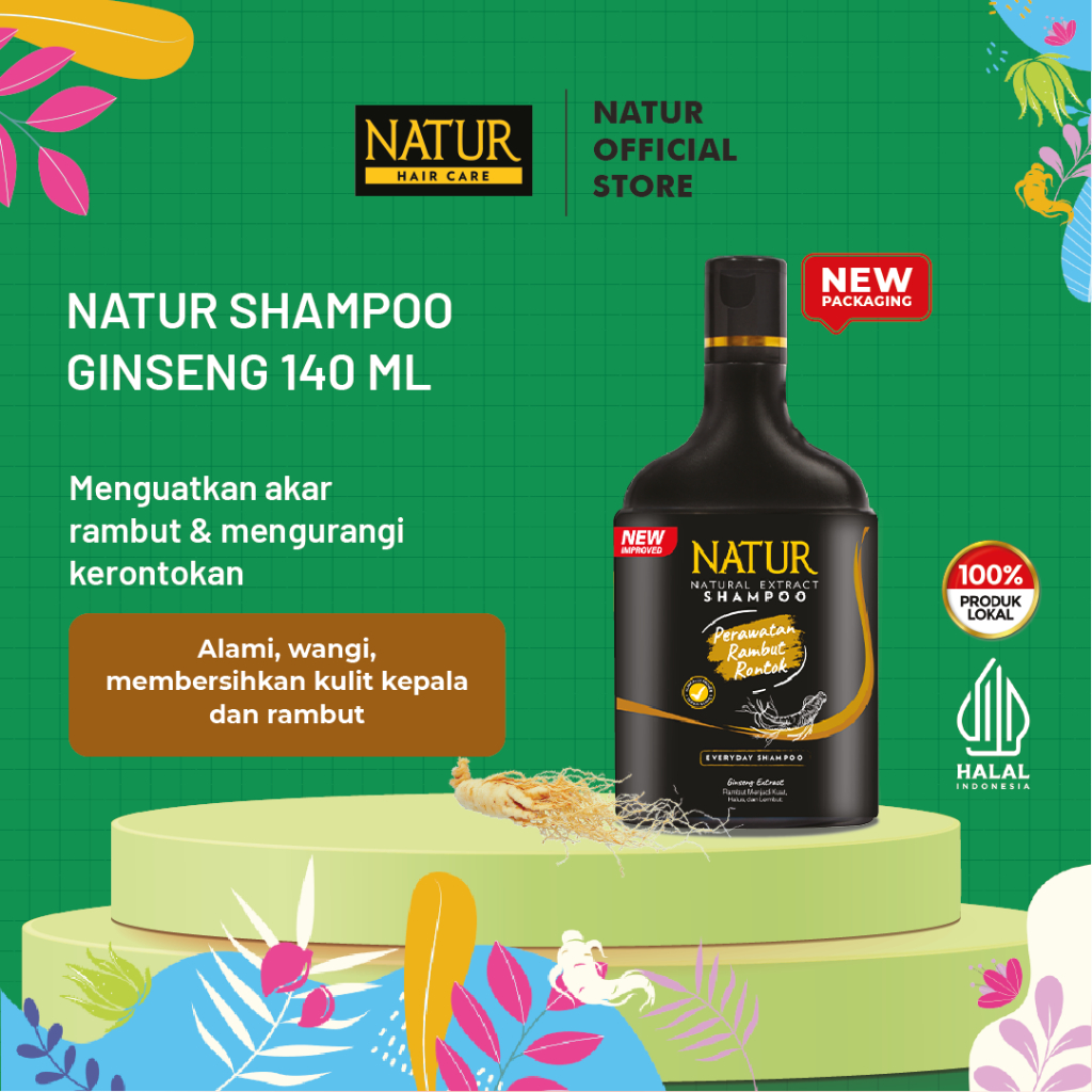 Gondowangi Tradisional Kosmetika Natur Shampoo Extract Ginseng