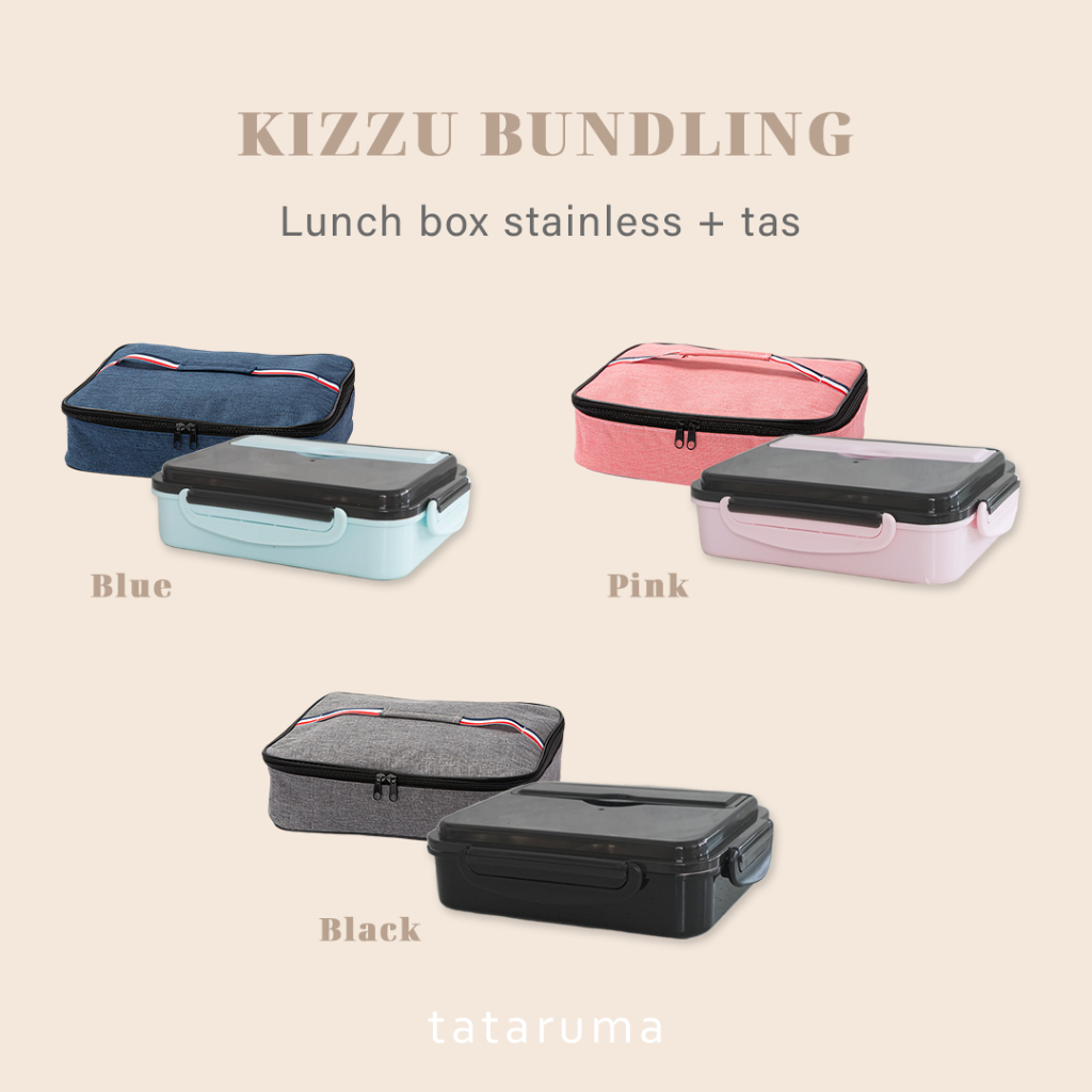 Tata Ruma Indonesia Tataruma Kizzu Lunch Box Stainless 