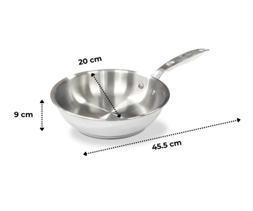 Supra Teratai Metal Supra Pro Frypan Restopan Stainless 304 1011483