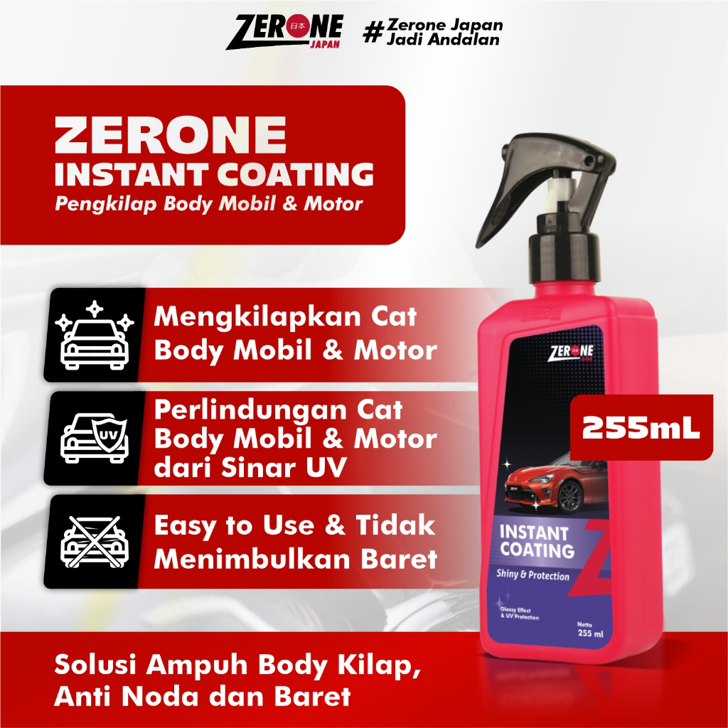 Zerone International Industries Zerone Japan Instant Coating Nano Ceramic (Polydimethylsiloxane & Wax)