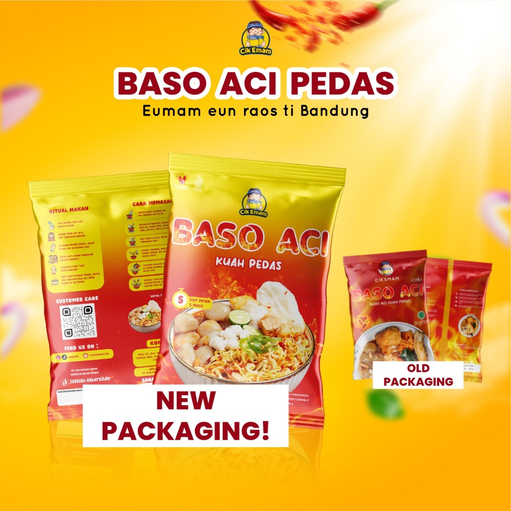 Rona Karya Nusantara Cik'Emam Baso Aci Kuah Pedas