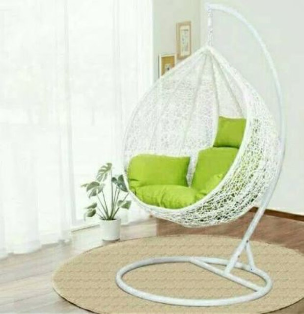  Kursi Gantung Rotan Sintetis 100 cm