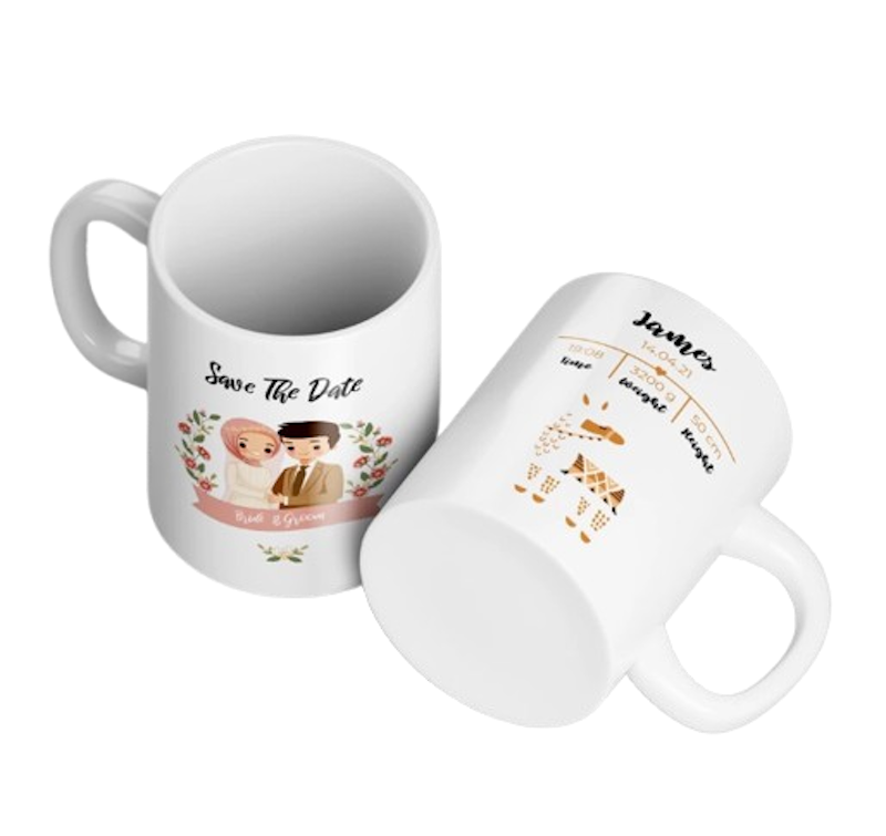 Wellen Print Mug Keramik Print Custom 1