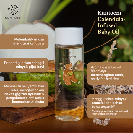 Kuntoem Calendula-Infused Baby Oil 2