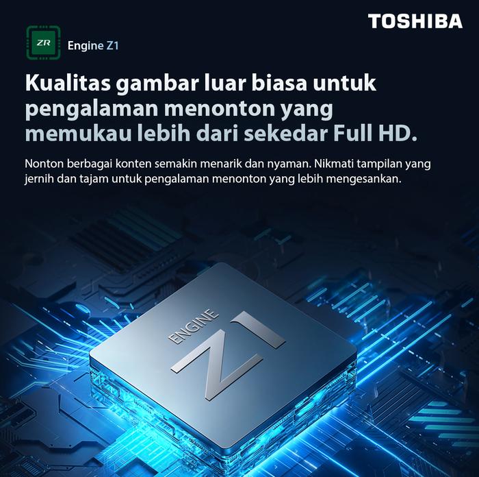 Toshiba Asia Pacific Indonesia Toshiba TV 40" QLED FHD Smart TV 40E37SP