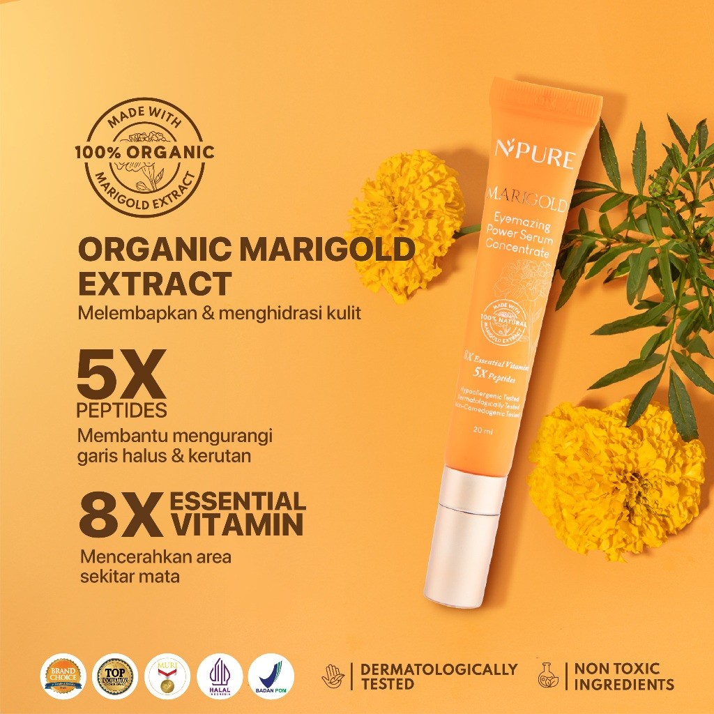 Penta Natural Kosmetindo N'PURE Marigold Eyemazing Power Serum Concentrate