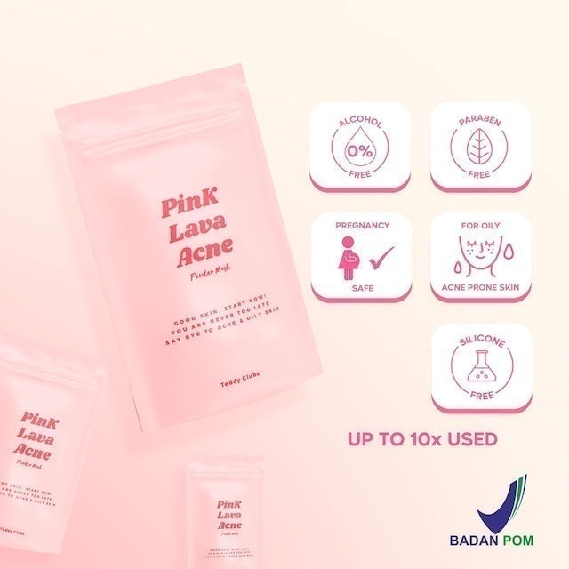 Teddy Clubs Teddy Clubs Pink Lava Acne Mask