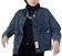 JINISO JINISO Jaket Crop Jeans Oversize Pocket Black Acid 1