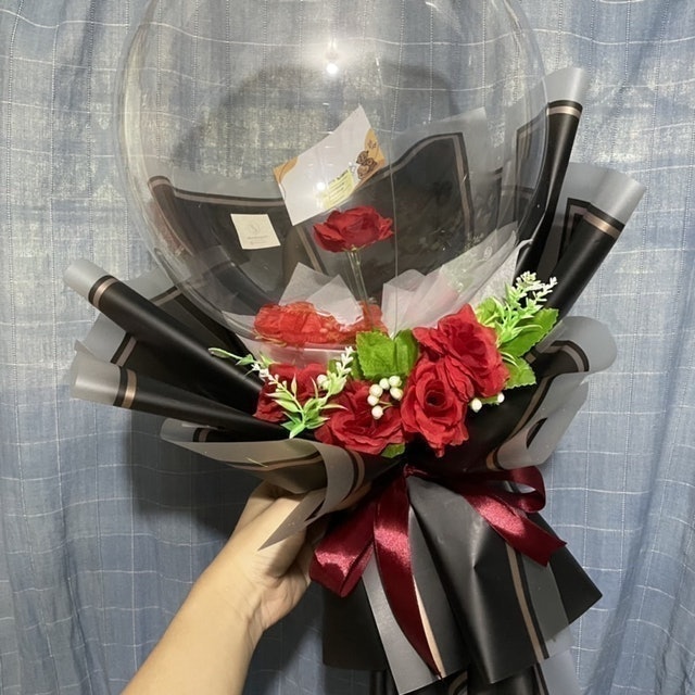 Bouquet Balloon + Flowers 2