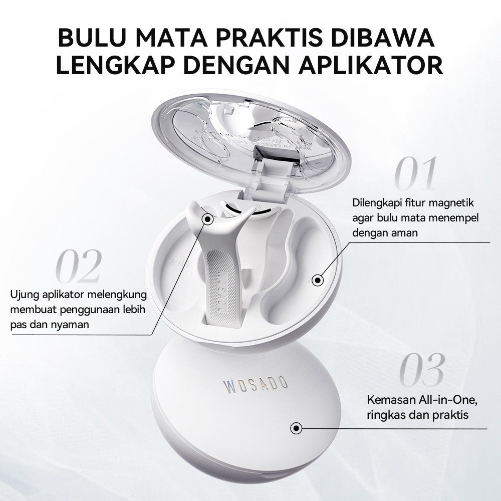 WOSADO WOSADO Soft Magnetic Eyelashes Chiffon Black