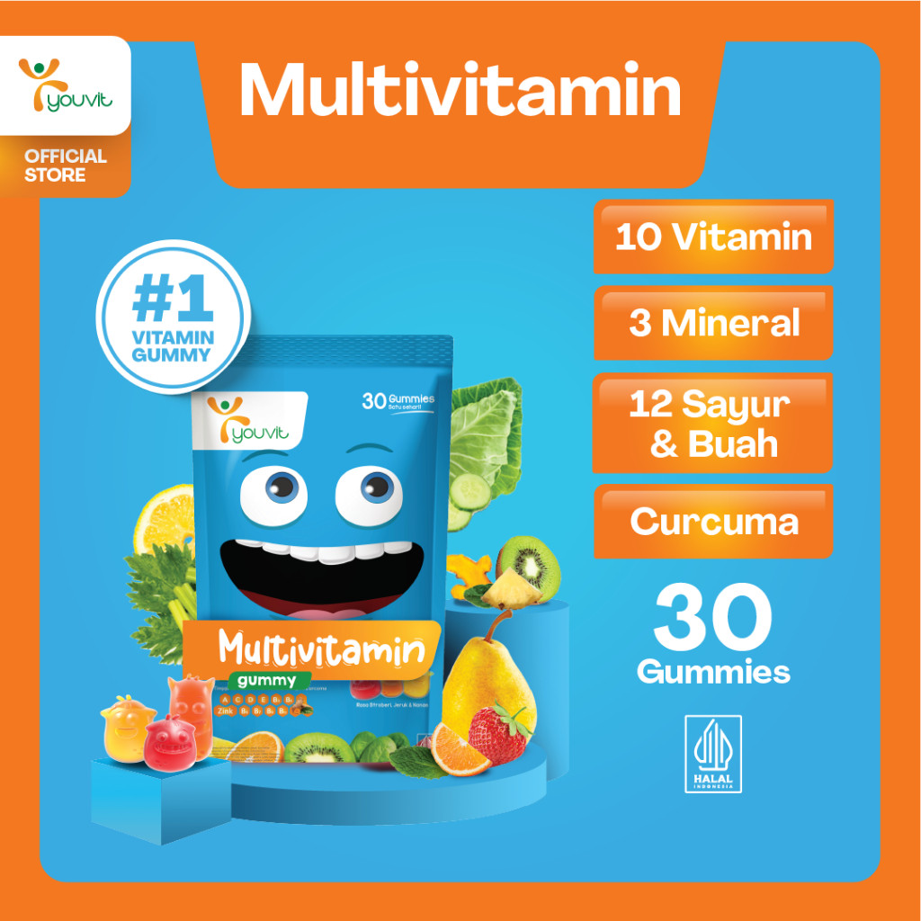 YOU Indonesia Youvit Multivitamin Gummy Anak