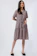 Delamibrands The Executive Printed Midi Dress with Tied Belt 1