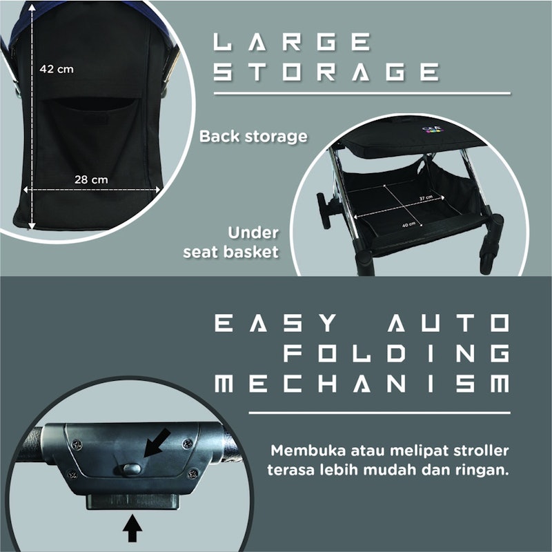 GEA Baby ORYN Gravity G2 Stroller 3
