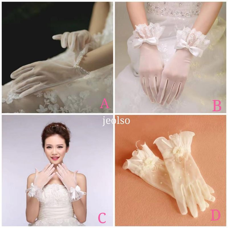 Sarung Tangan Pengantin Bridal Wedding Gloves 2