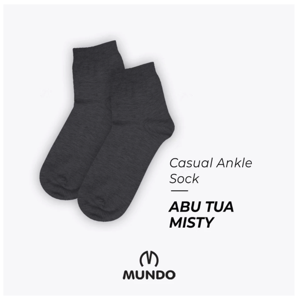 Mundo Socks Mundo Classic Anti Bacteria Men Casual Basic Ankle Sock