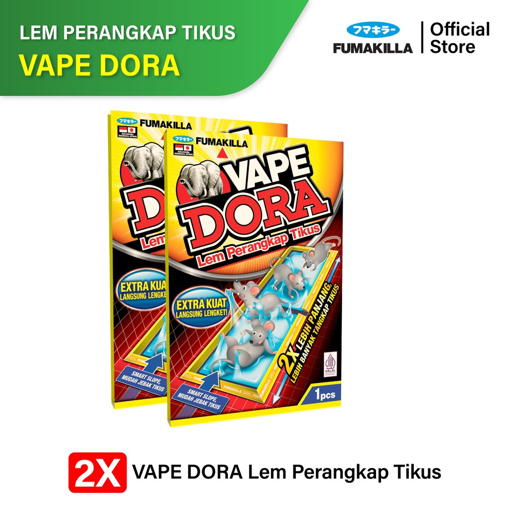 Fumakilla Indonesia Vape Dora Lem Perangkap Tikus 