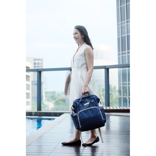 Kiddie Splash Tas Perlengkapan Bayi Multifungsi 2in1 Kasur Tidur Diaper Bag