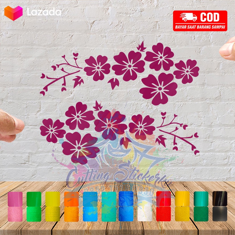  Cutting Stiker Flower Cute