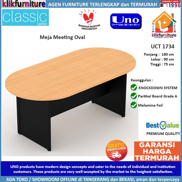 UNO Furniture Meja Rapat Oval  UCT 1734 
