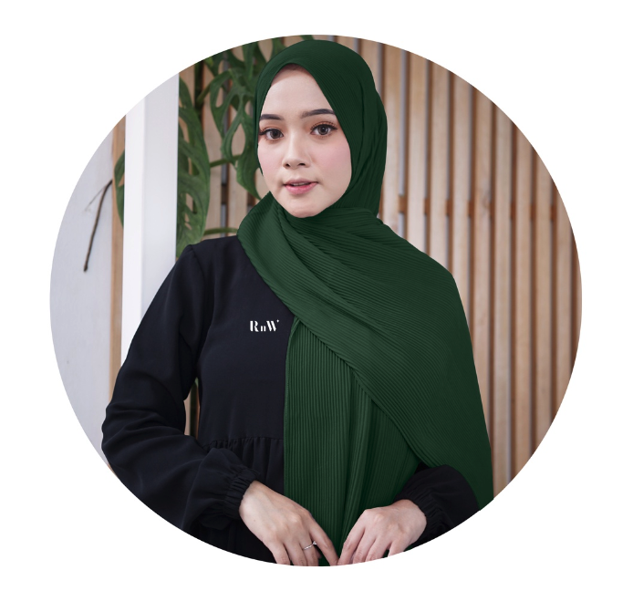 RnW Pashmina Plisket Premium Cerutty Ultimate