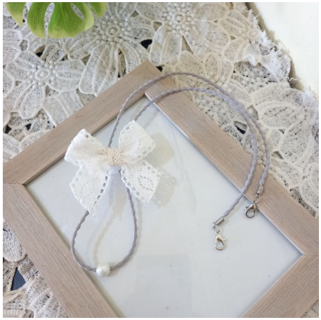 Nelafa Strap Masker Pita Renda Lace