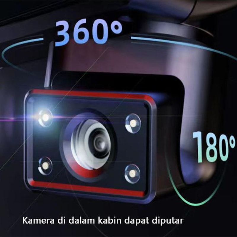 SCUDOS Dashcam Mobil 1440P Dual Lens 4