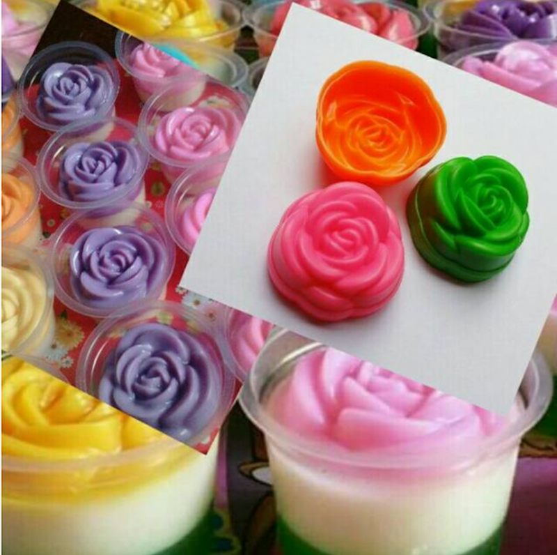 Cetakan Puding Mawar Kecil 2