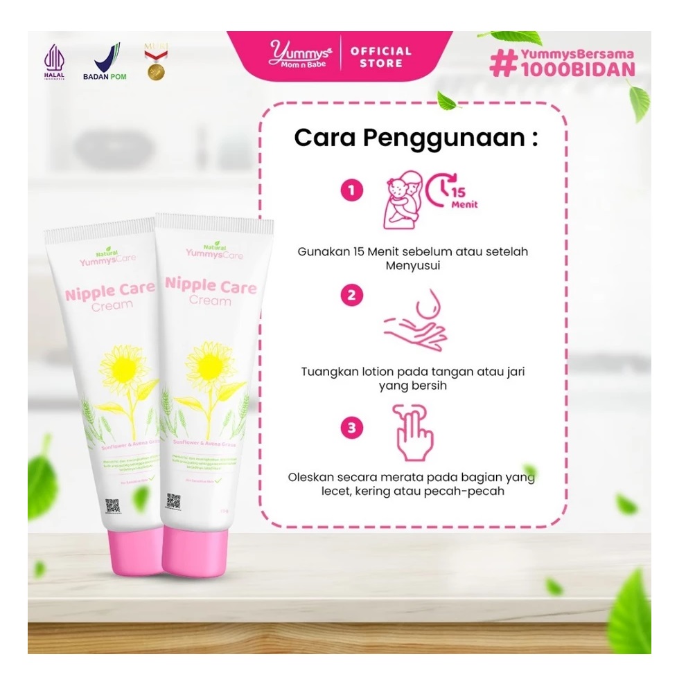  Yummys Motherlacto Indonesia YummysCare Nipple Care Cream