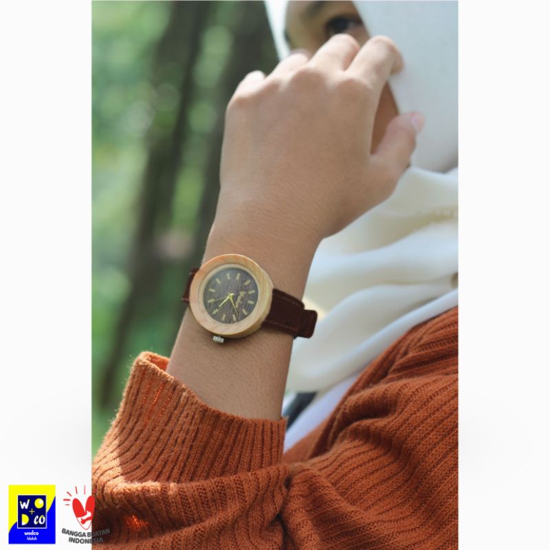 Wodco Jam Tangan Kayu Wanita Srikandi