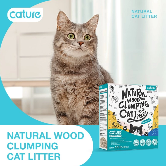Fiber Biotech Shanghai Cature® Natural Wood Clumping Cat Litter Smart Pellets