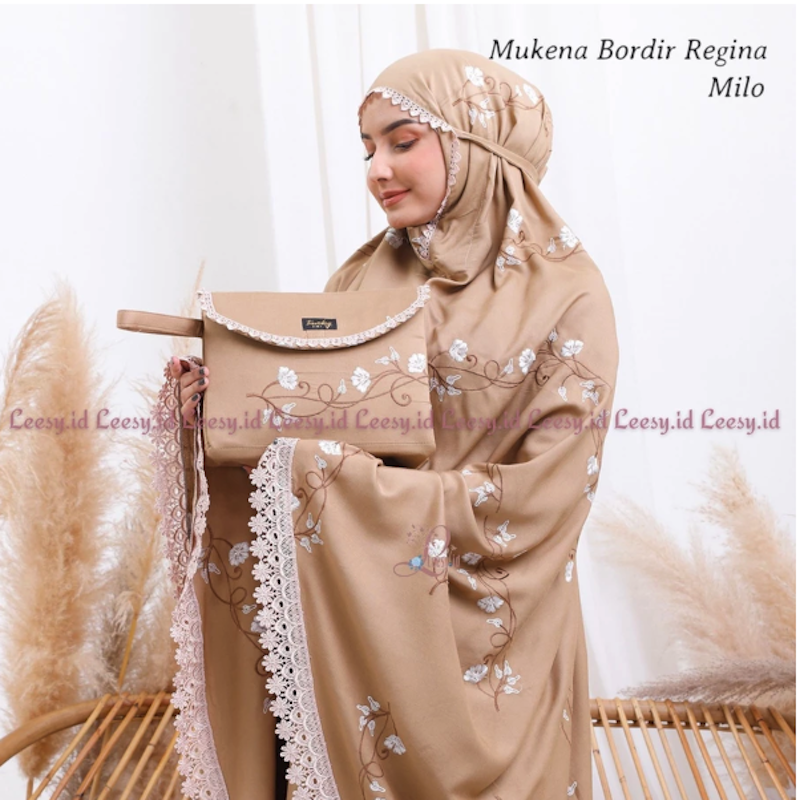 Jumuna Mukena Lace Dewasa Bordir Regina 3