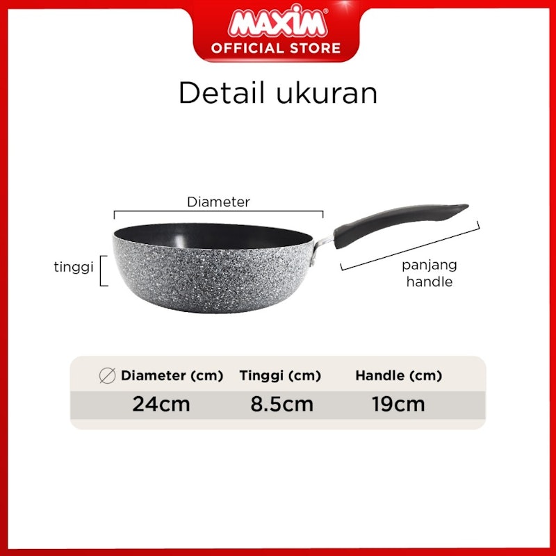 Maxim Neostone Deep Wok 24cm 5