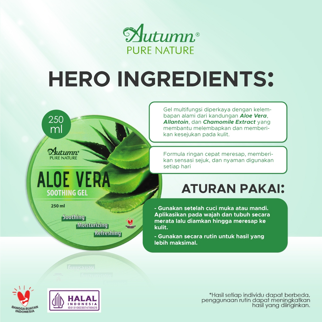 Javinci Berkat Kreatif Sentosa Autumn Aloe Vera Soothing Gel