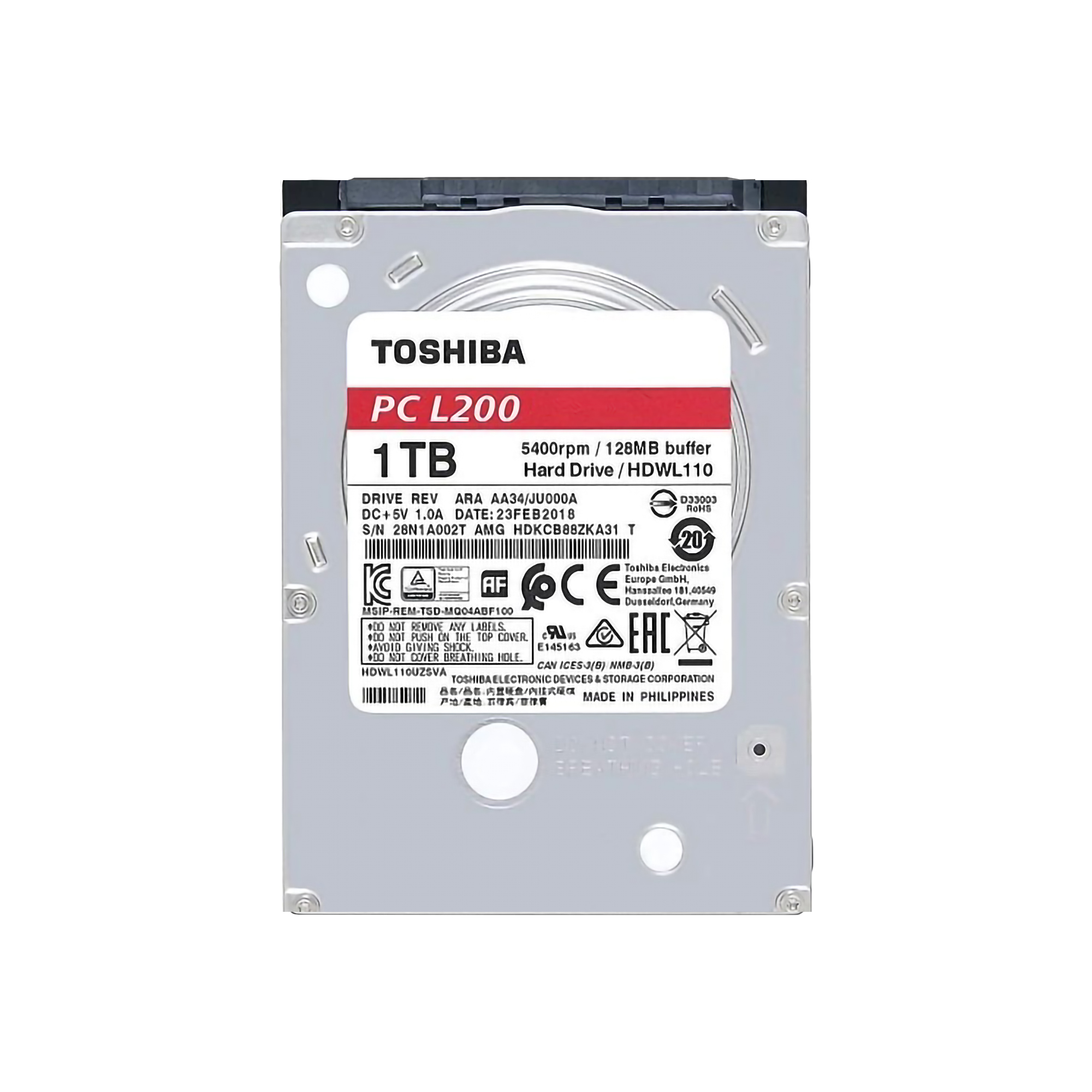 Toshiba Toshiba Laptop PC Internal Hard Drive 1 TB L200