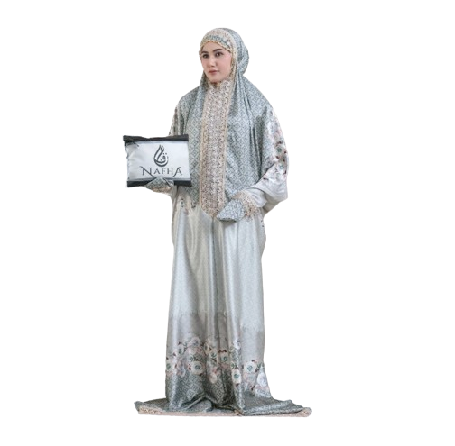 NAFHA Mukena Terusan Dewasa Armanyy Sutra Silk Berlin X Istanbul Series 