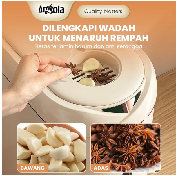 Angola Angola Dispenser Beras 10 Kg