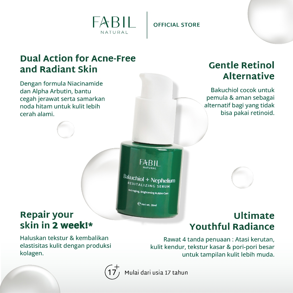 Alfajr Insan Mulia Fabil Natural Bakuchiol + Nephelium Revitalizing Serum