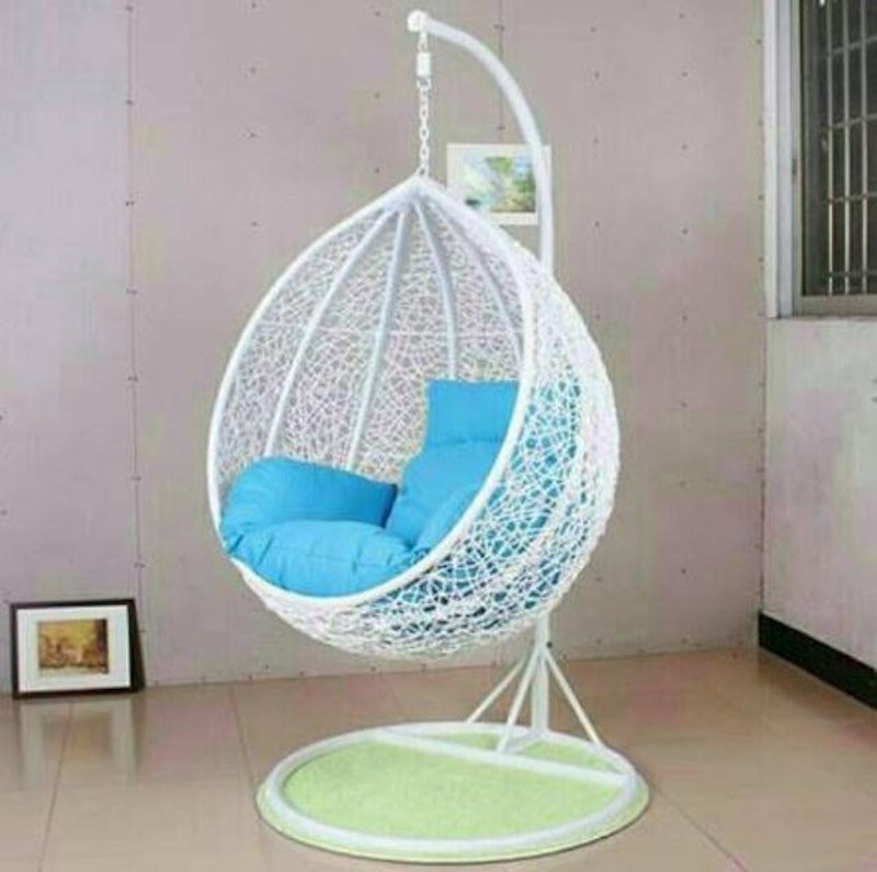 Kursi Gantung Rotan Sintetis 100 cm 1