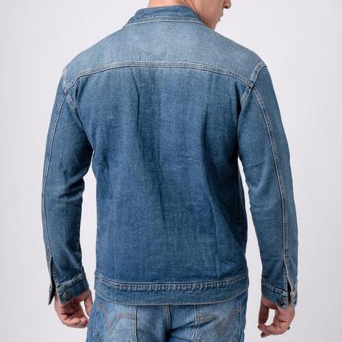 Vengoz Busana Indonesia. Vengoz Jacket Jeans Pria Slim Fit Premium Blue Washed