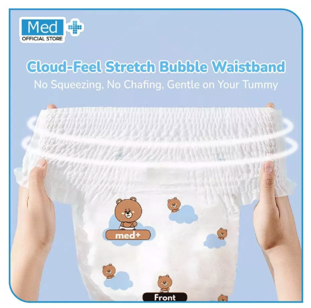 Med+ Med+ Ultrathin Baby Diapers Pants Disposable L